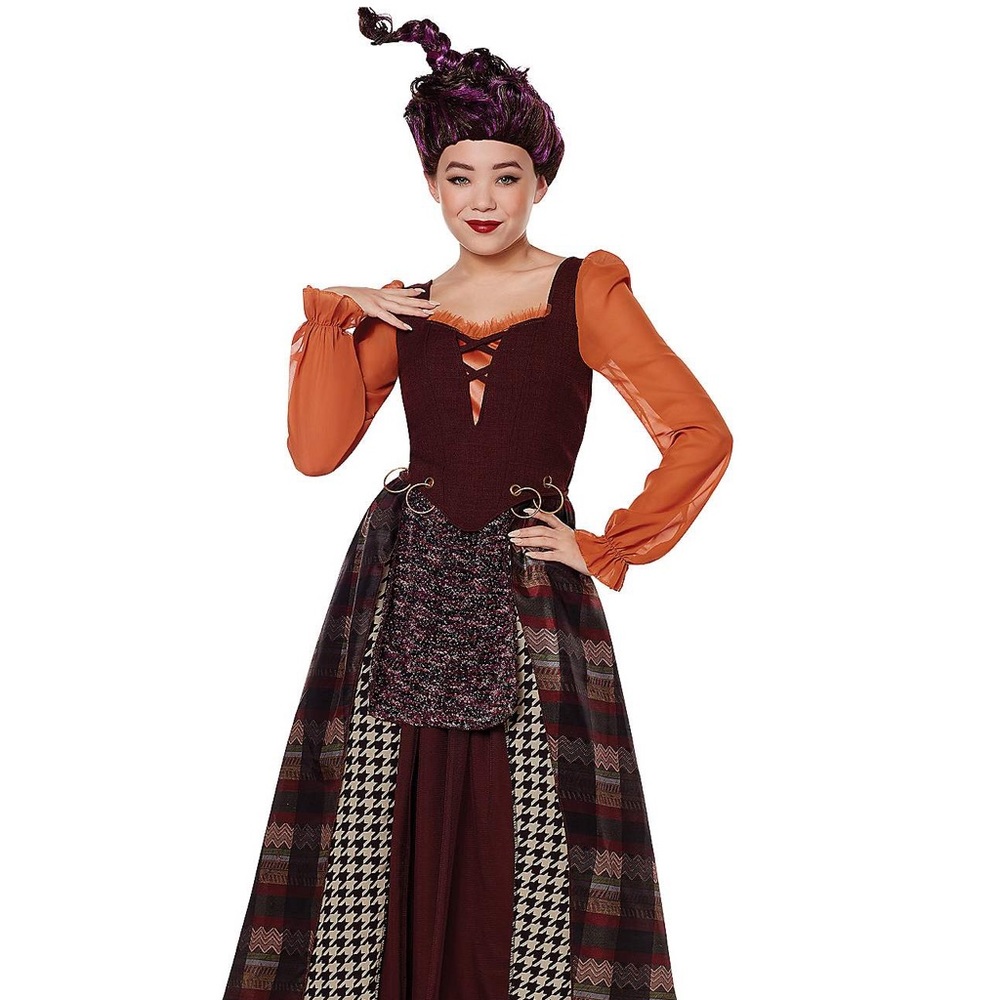Child Hocus Pocus Mary Sanderson Costume Bundle- size Medium